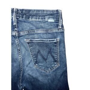 Mother Denim The Looker Ankle Fray Close To The Edge Womens 26 Distressed Casual